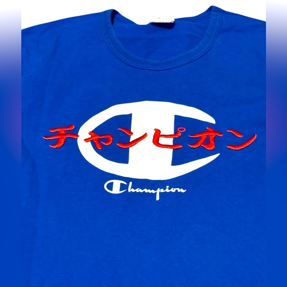 Men’s Champion Royal Blue Logo Short Sleeve Tee Shirt Size XL - Picture 4 of 5